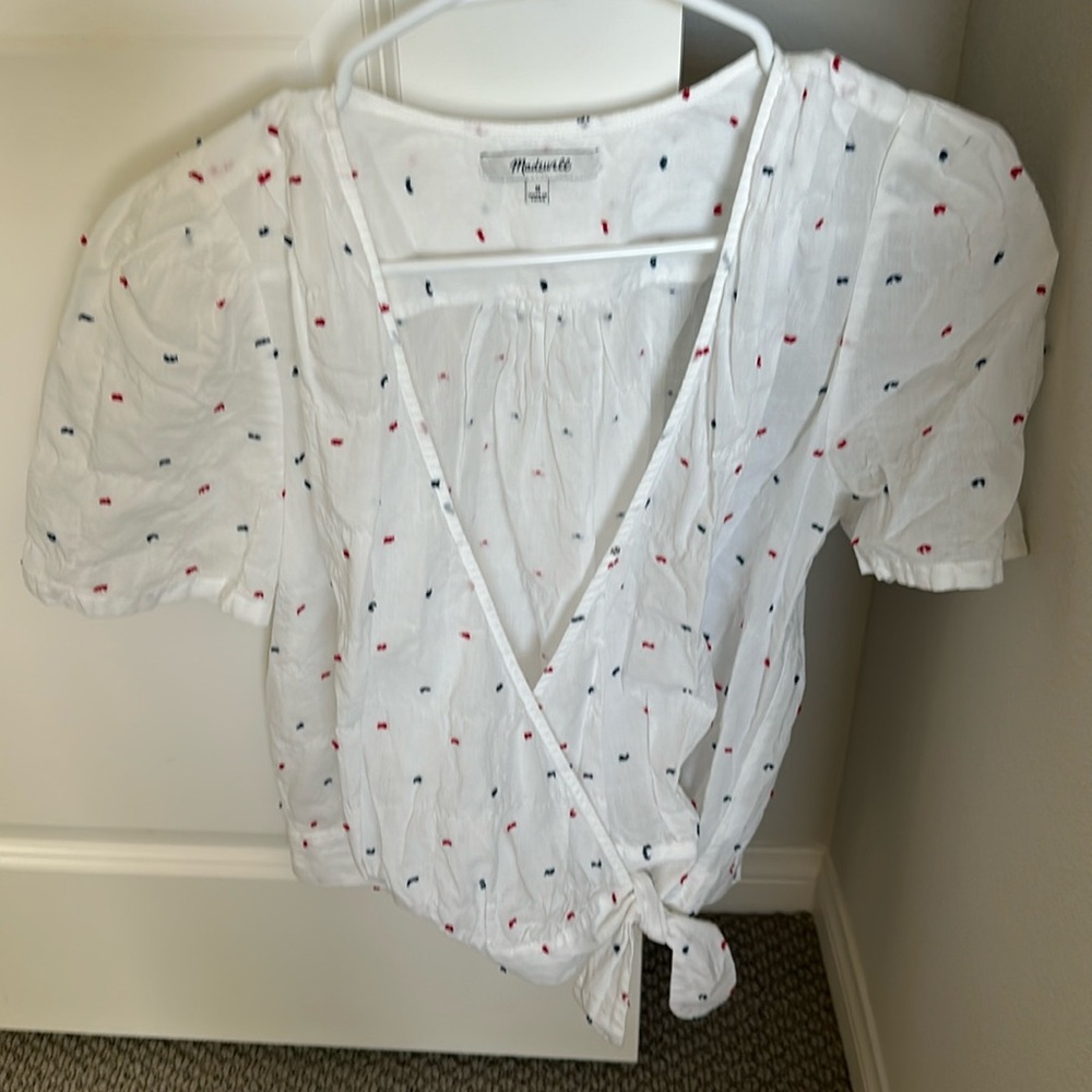 Madewell cute wrap top